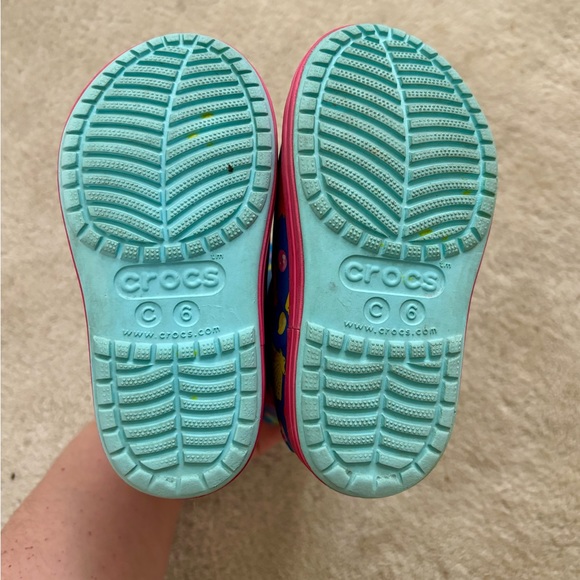Crocs seashell rain boots 6c - Picture 6 of 9